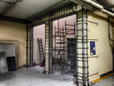 steccaggio portale gettato in opera